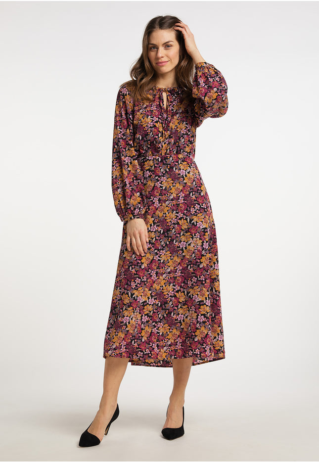 usha Women's Floral Print Maxi Dress