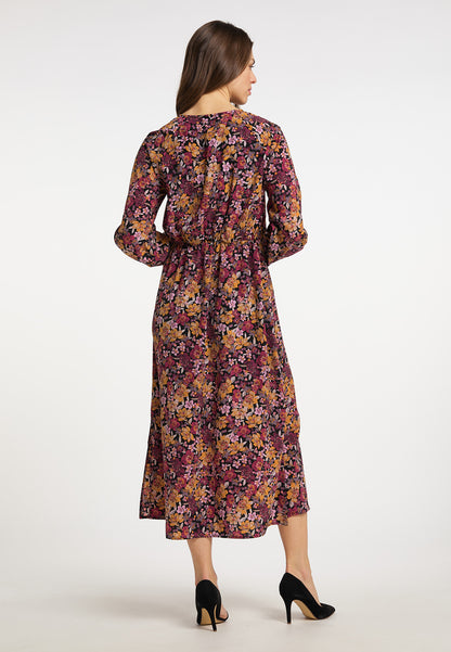 usha women's floral print maxi dress
