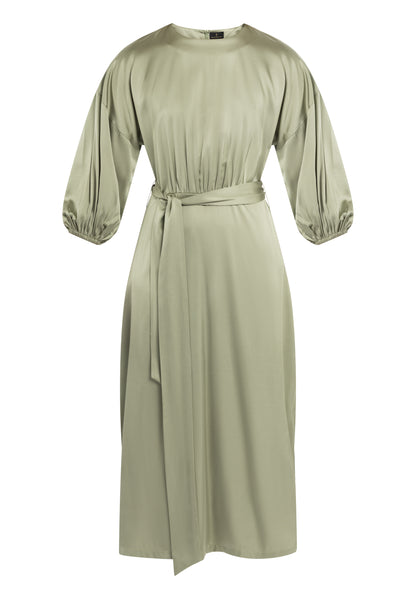 DreiMaster Klassik women's satin maxi dress