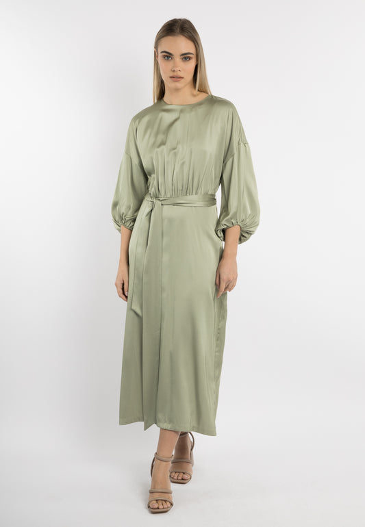 DreiMaster Klassik women's satin maxi dress