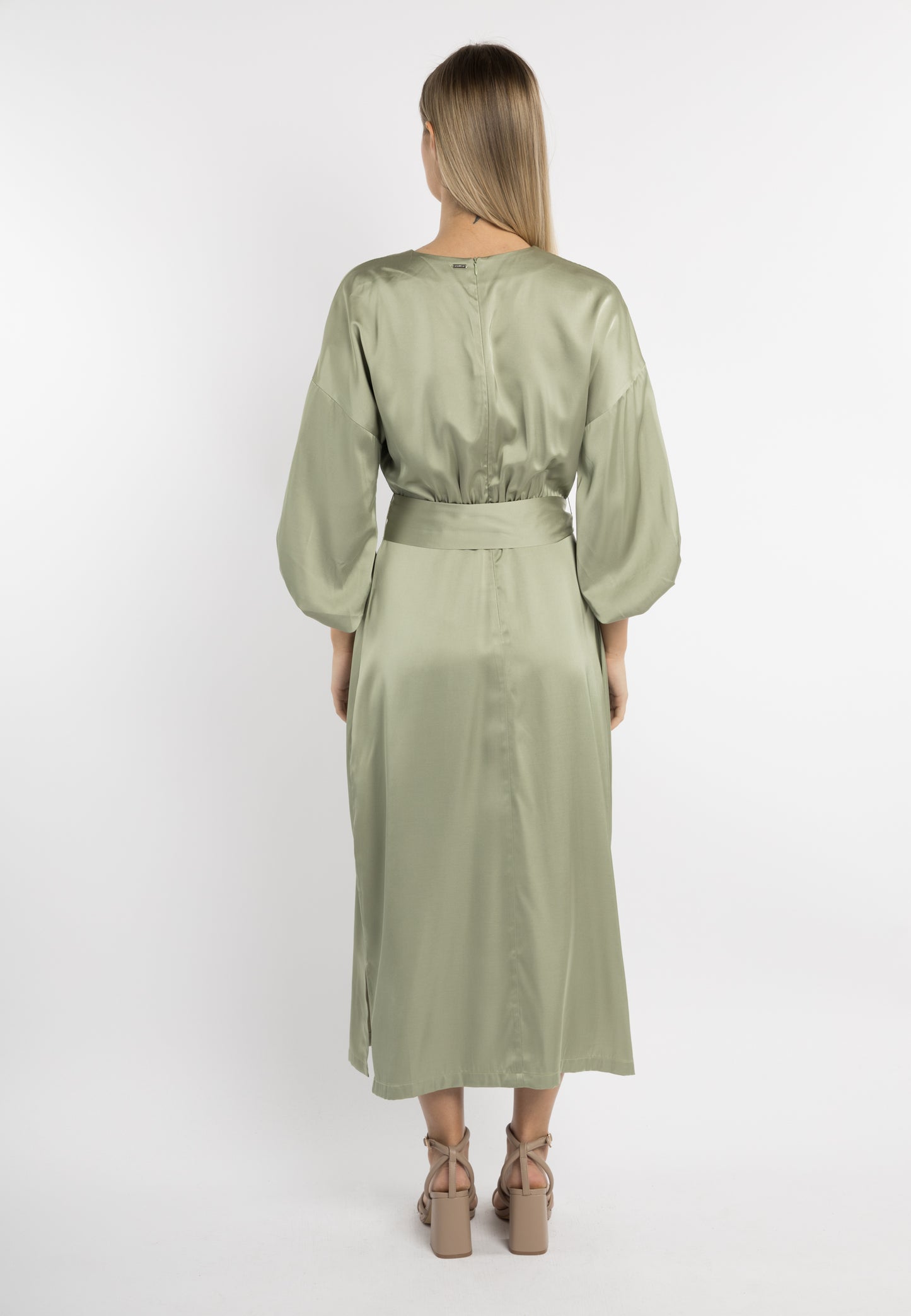 DreiMaster Klassik women's satin maxi dress