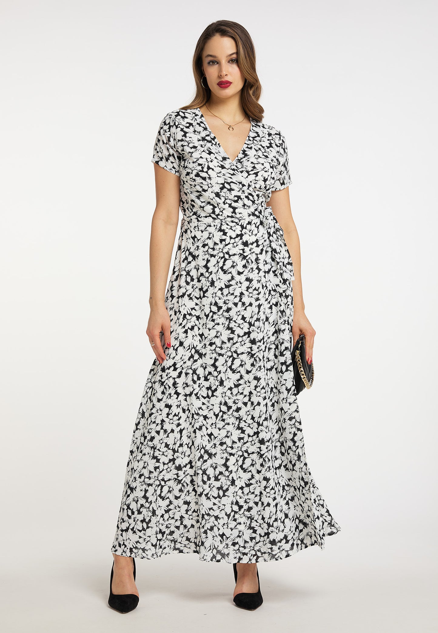 faina women's wrap dress