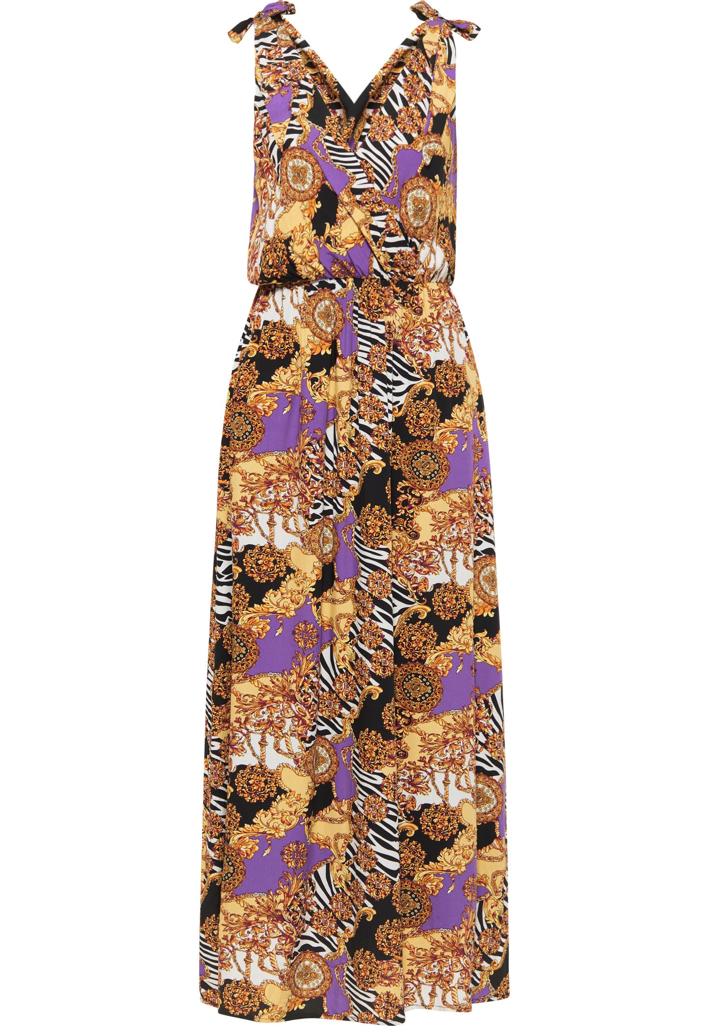 faina women's maxi dress with all-over print