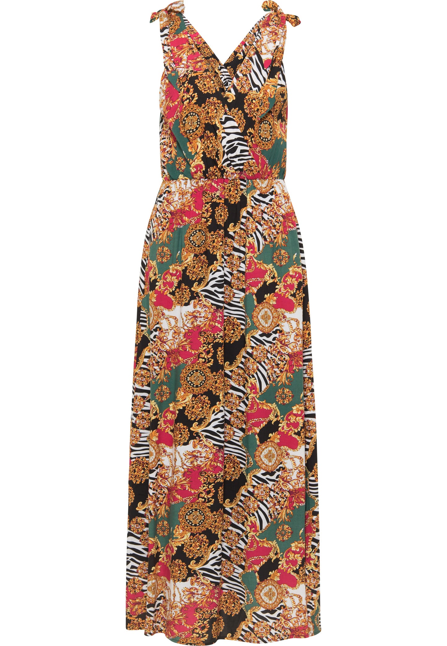 faina women's maxi dress with all-over print