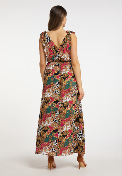 faina women's maxi dress with all-over print