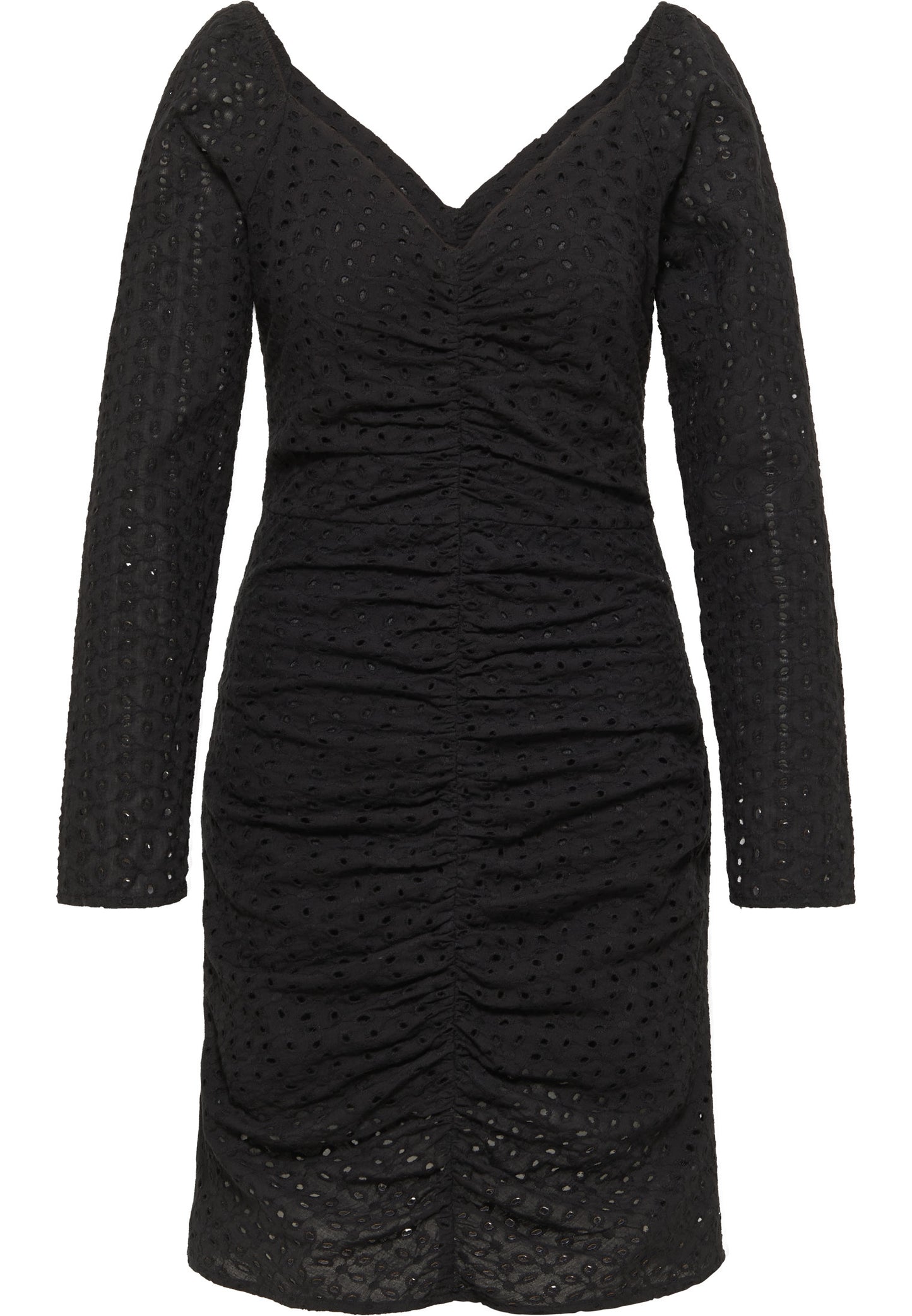 faina women's dress with broderie anglaise