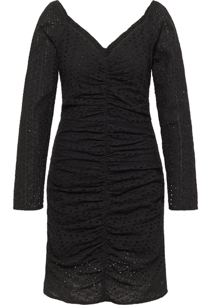 faina women's dress with broderie anglaise