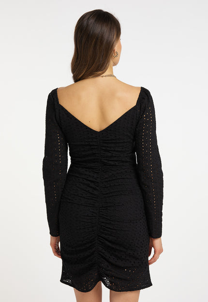 faina Women's Dress With Broderie Anglaise