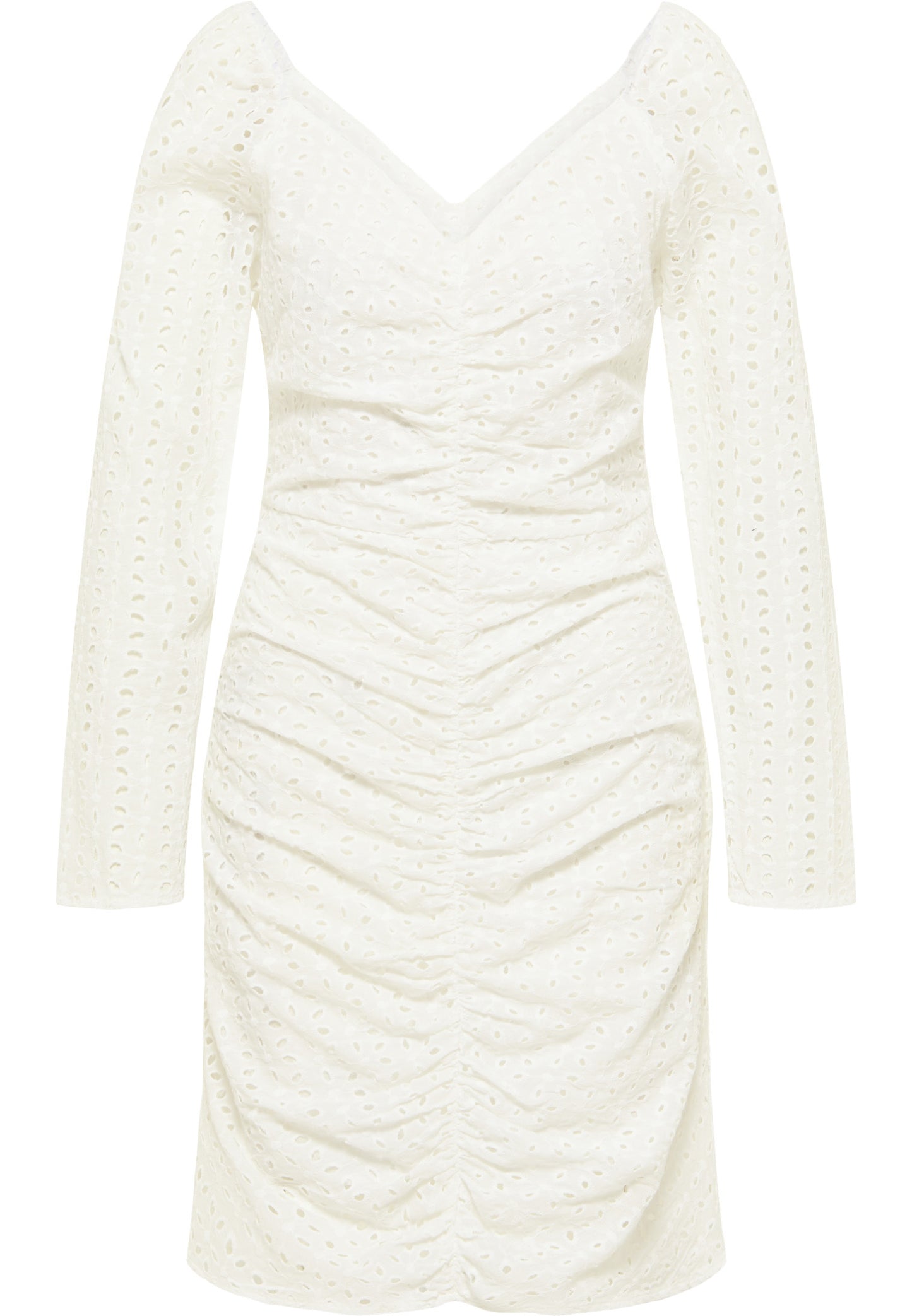 faina women's dress with broderie anglaise