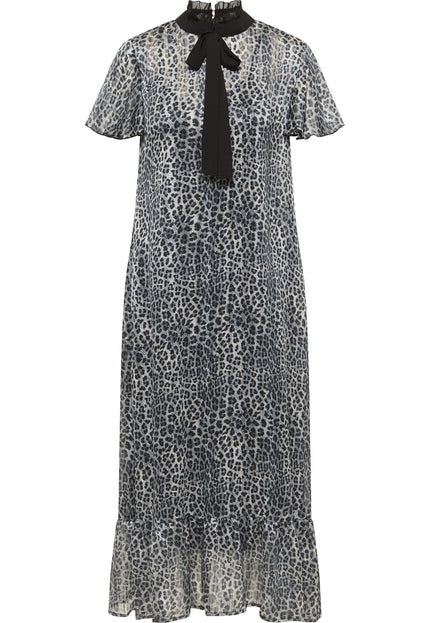 faina Women's Midi Dress With Leopard Print