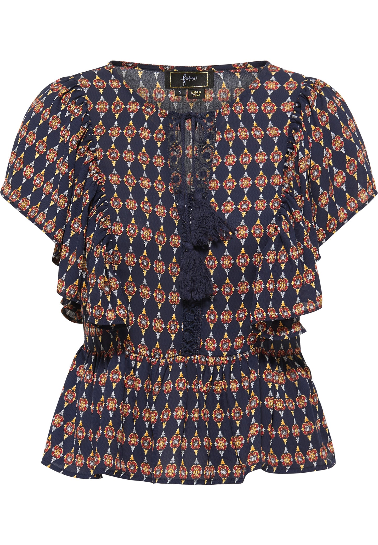 faina women's tunic short sleeves