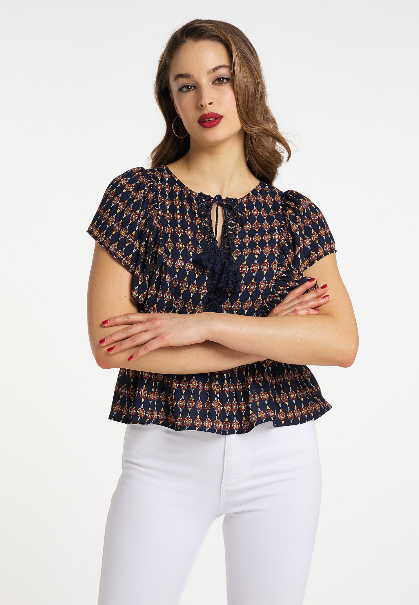 faina women's tunic short sleeves