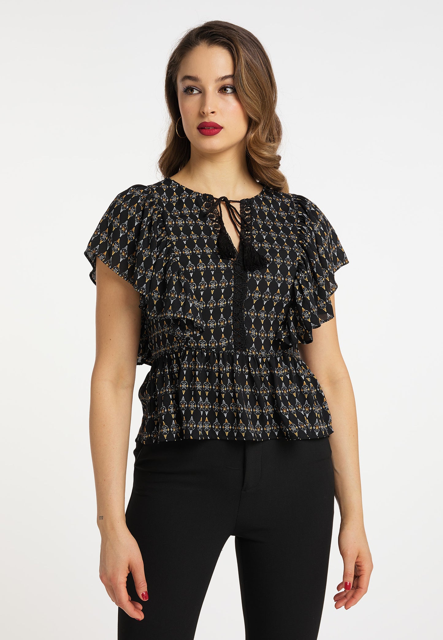 faina women's tunic short sleeves