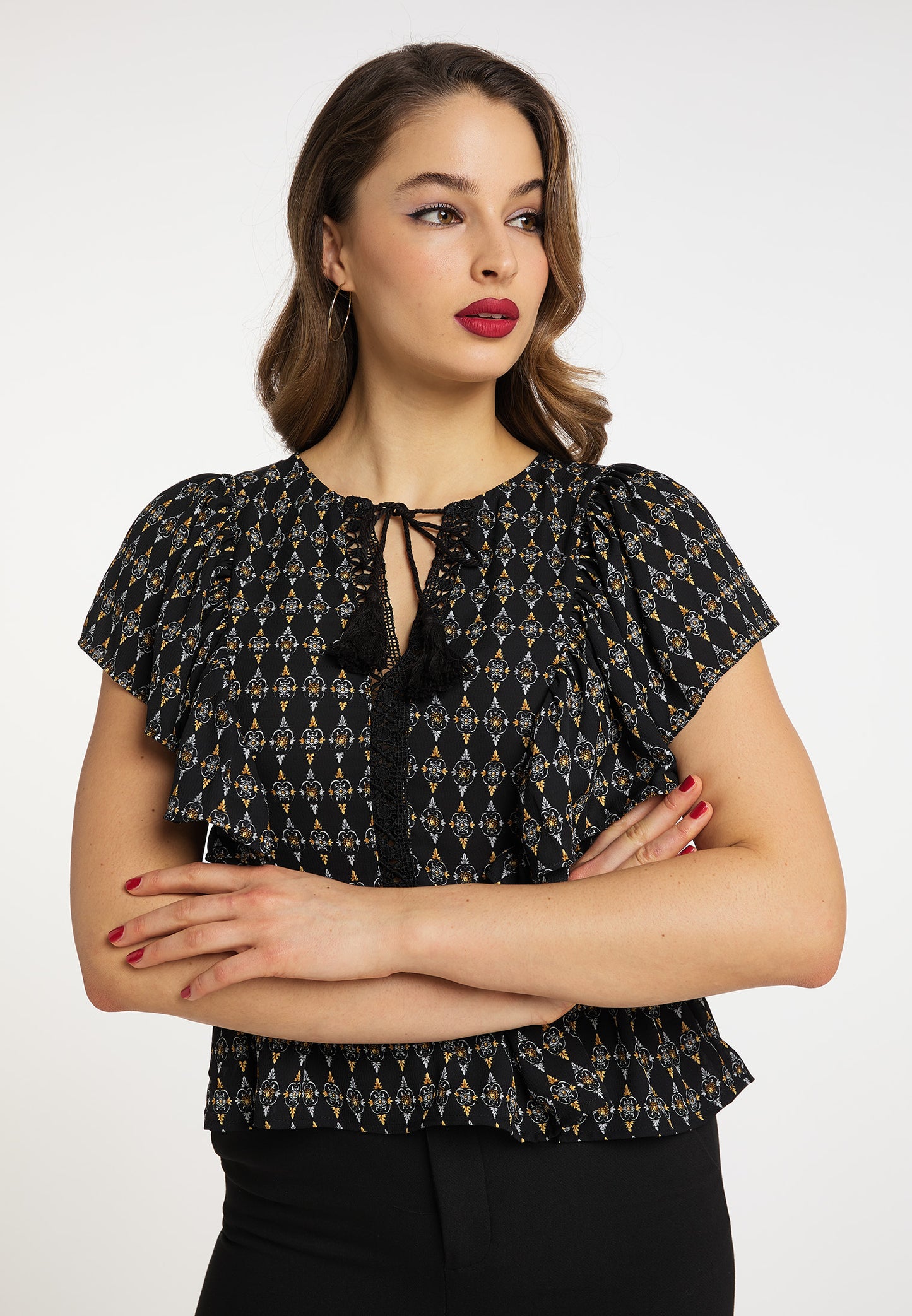 faina women's tunic short sleeves