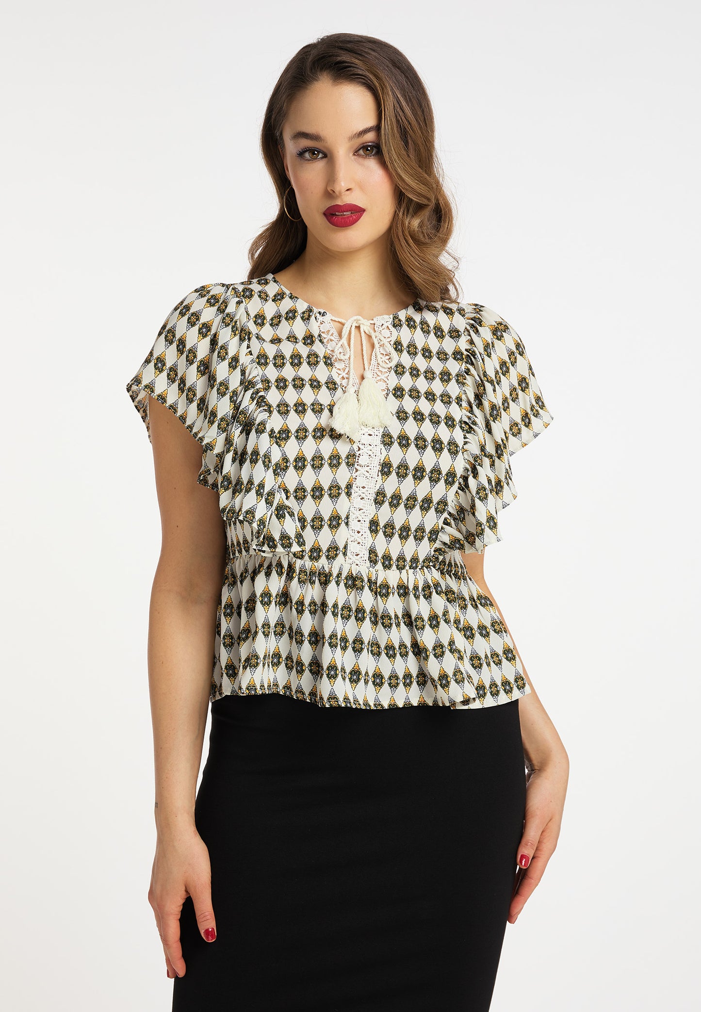 faina women's tunic short sleeves