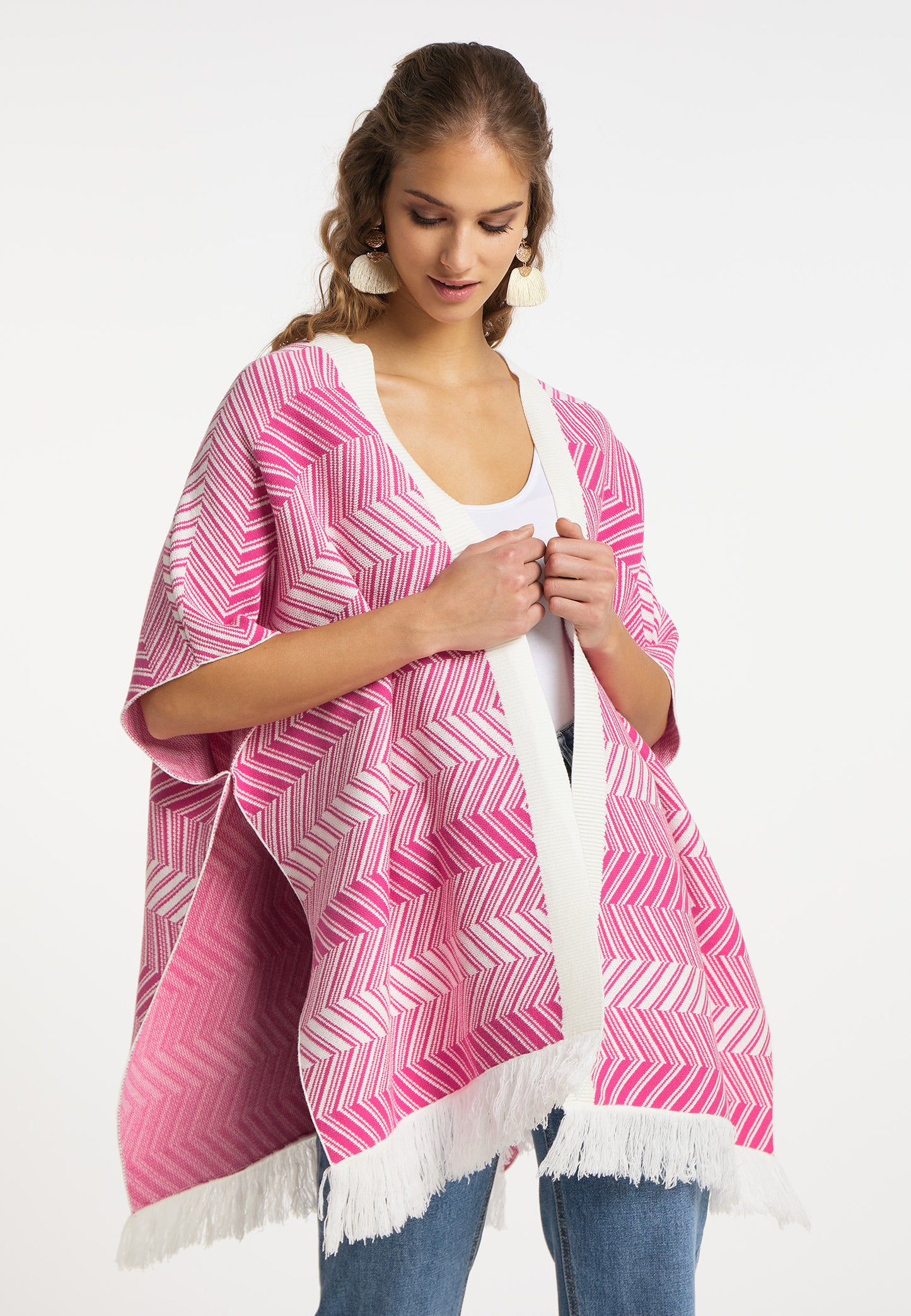IZIA women's knit poncho