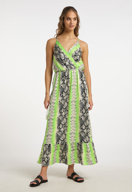 IZIA Women's Snake Print Maxi Dress