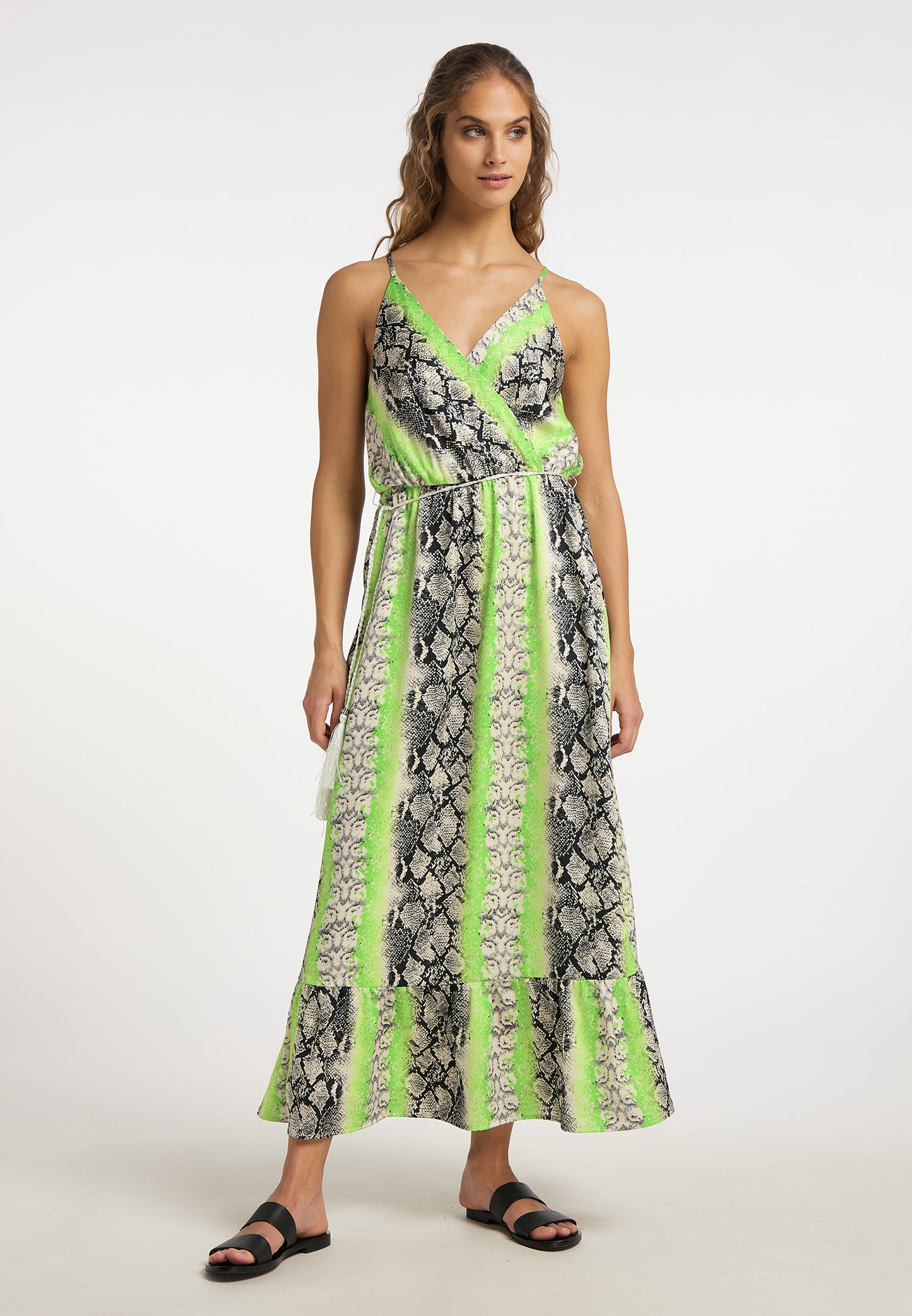 IZIA women's snake print maxi dress