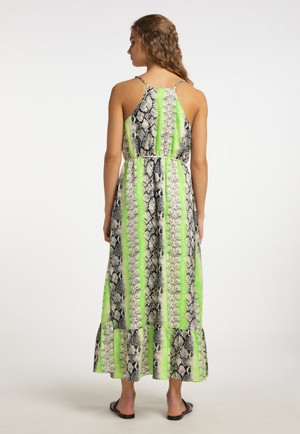 IZIA Women's Snake Print Maxi Dress