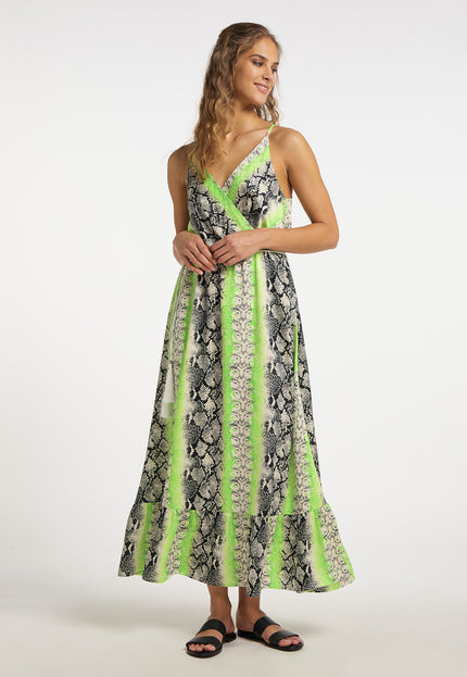 IZIA Women's Snake Print Maxi Dress