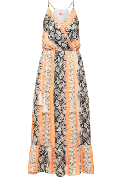 IZIA Women's Snake Print Maxi Dress