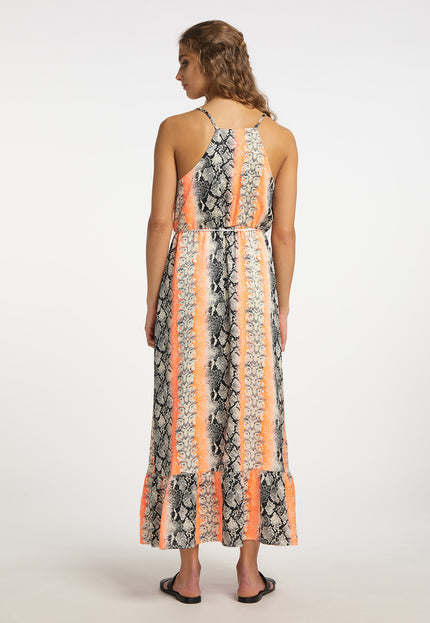 IZIA Women's Snake Print Maxi Dress