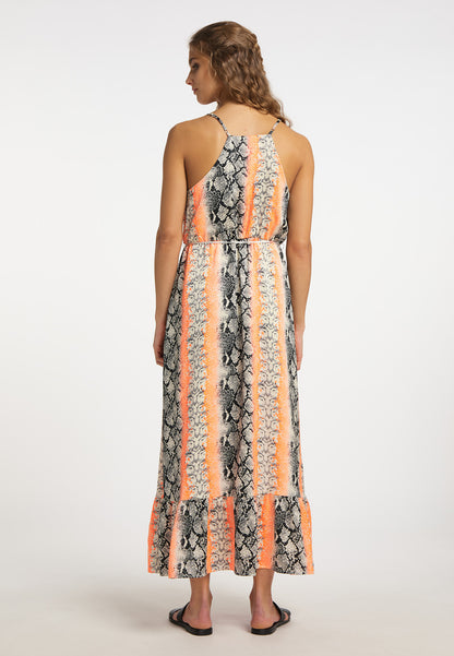 IZIA women's snake print maxi dress