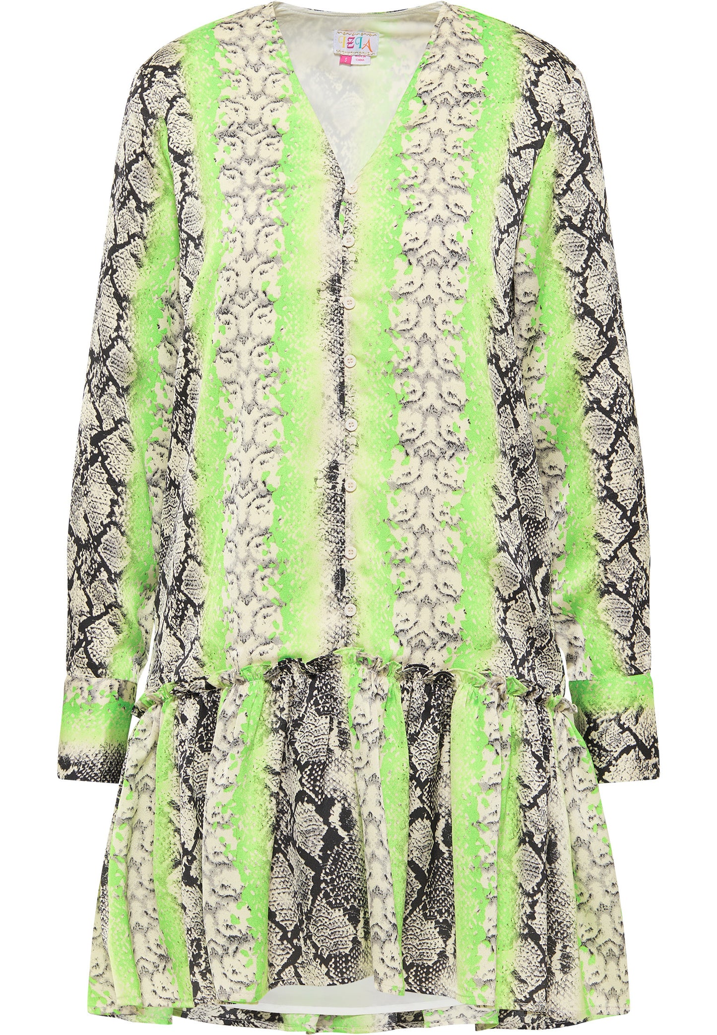 IZIA women's reptile print dress