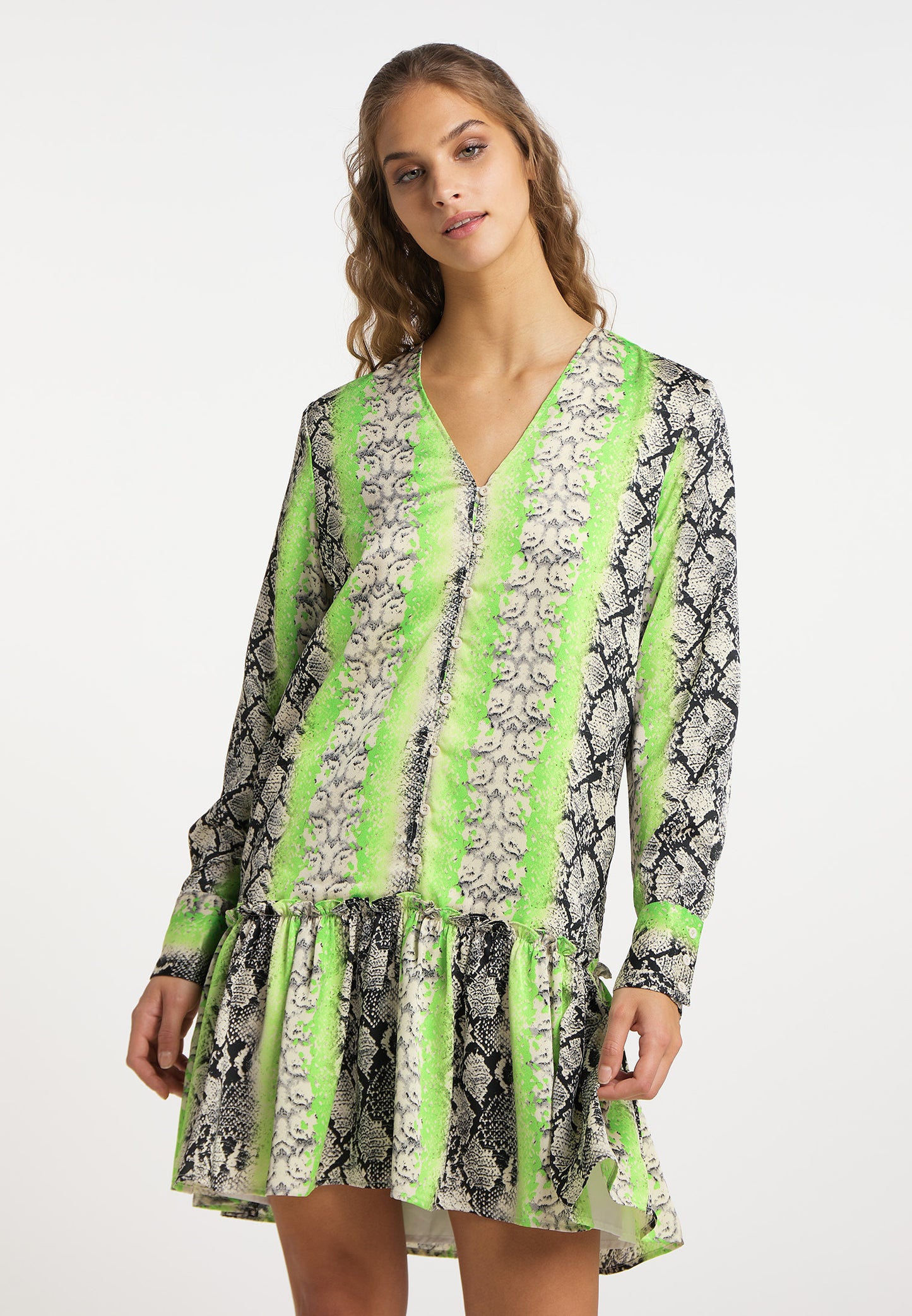 IZIA women's reptile print dress