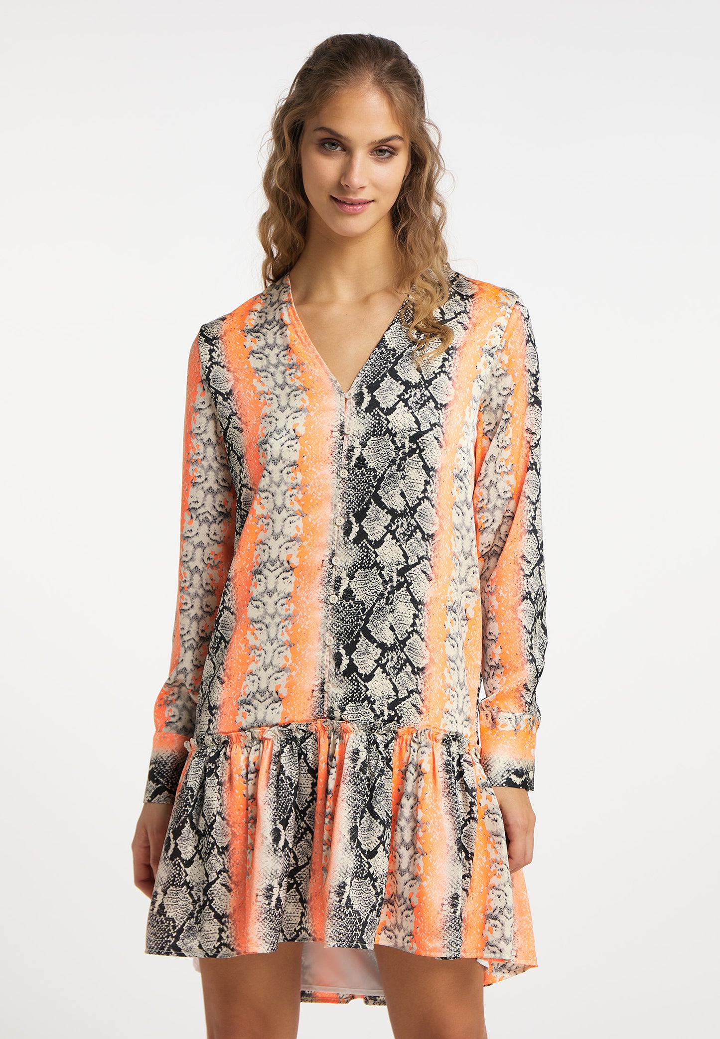 IZIA women's reptile print dress