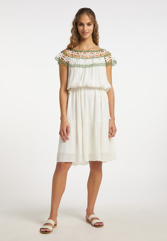 IZIA women's floral lace dress