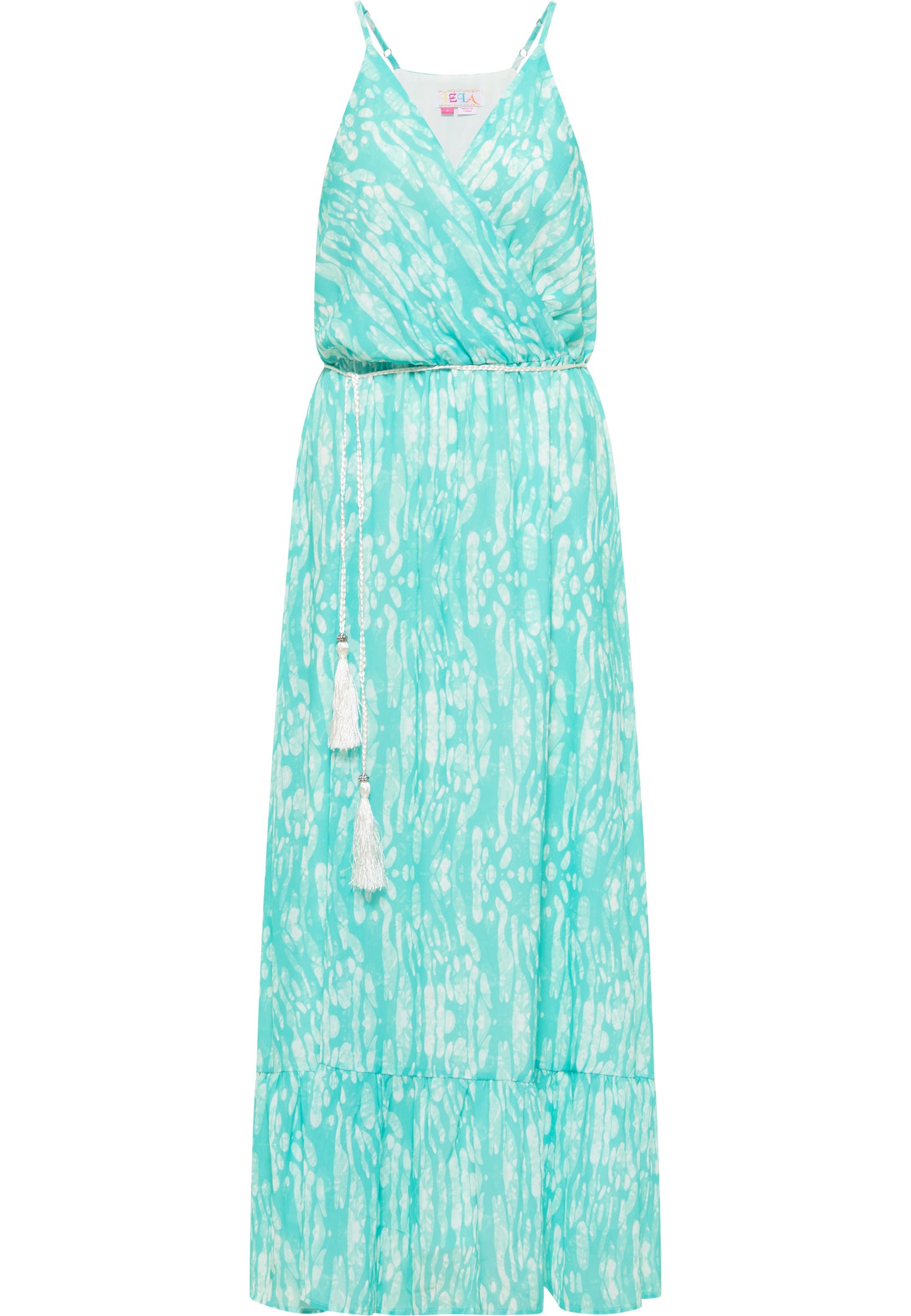 IZIA women's midi dress with tie dye print