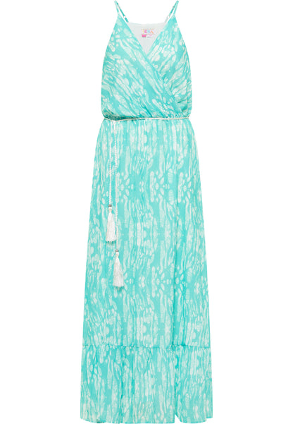 IZIA women's midi dress with tie dye print