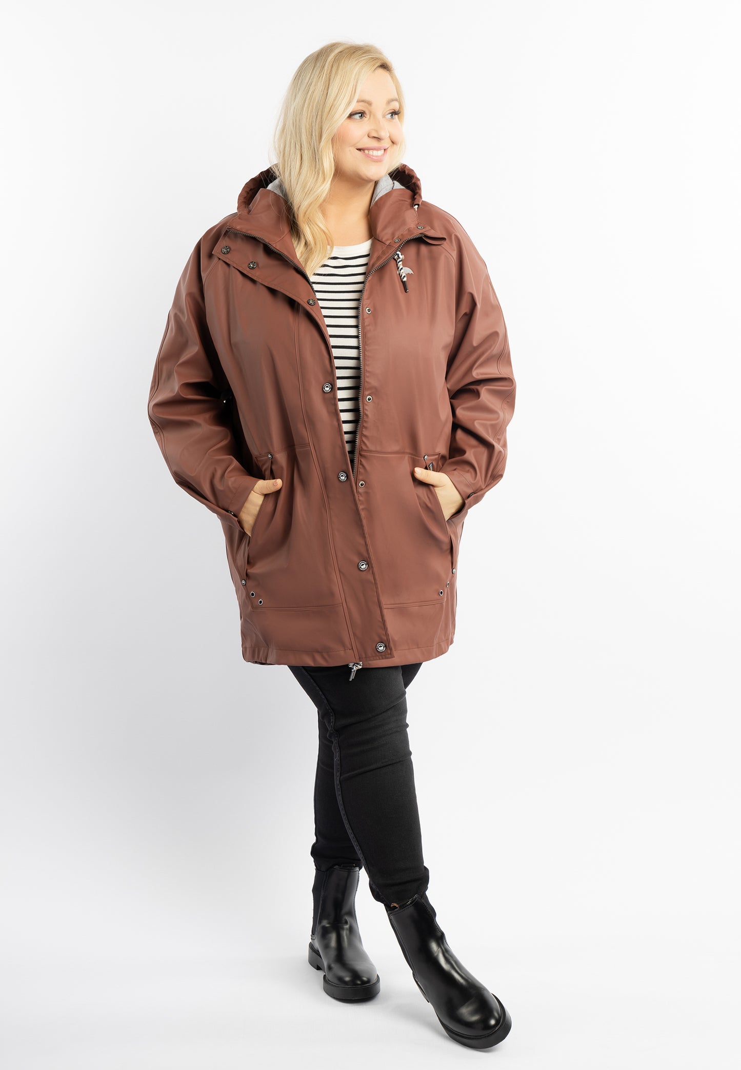Schmuddelwedda women's oversize rain parka