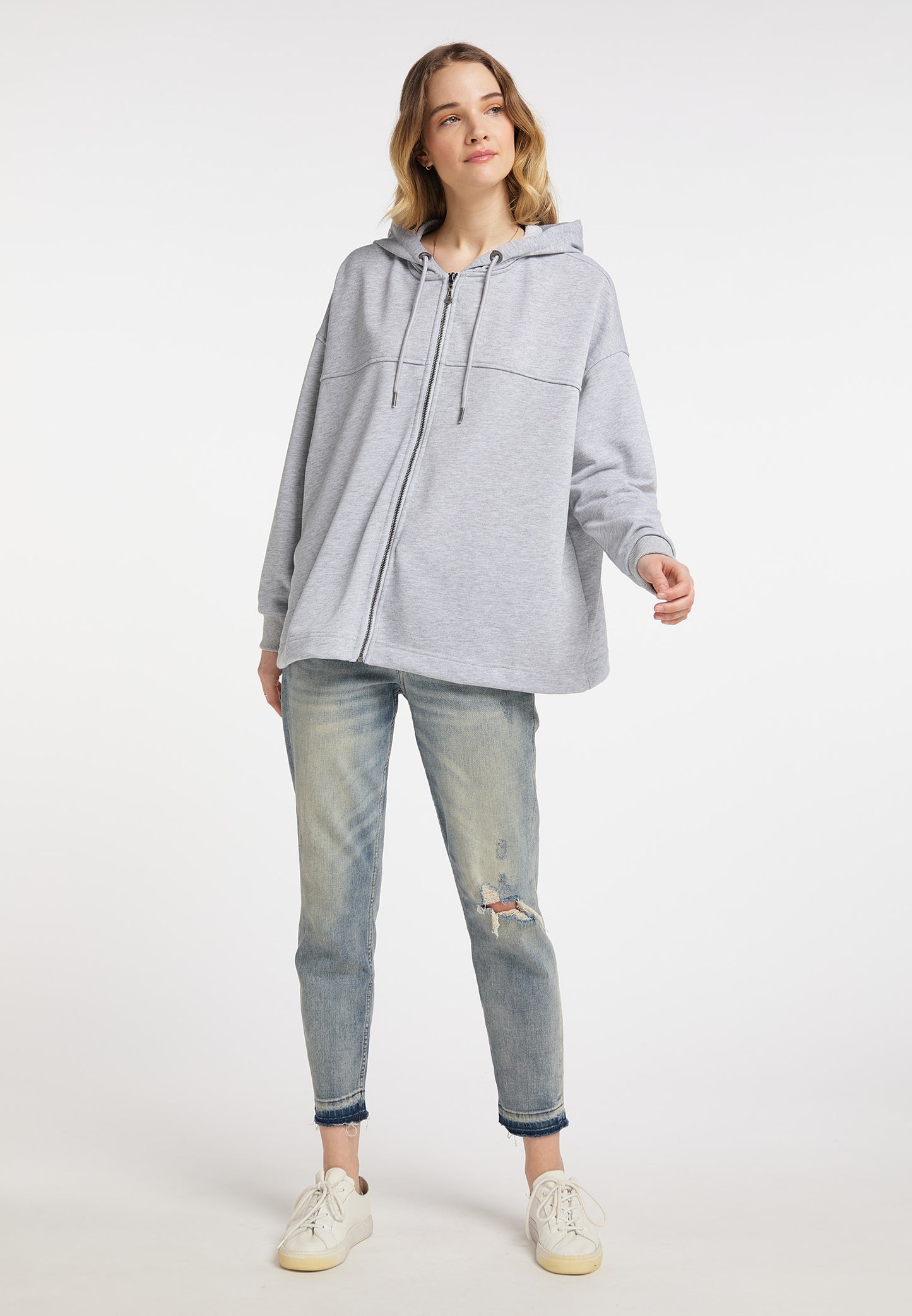 DreiMaster Vintage women's oversized zip hoodie