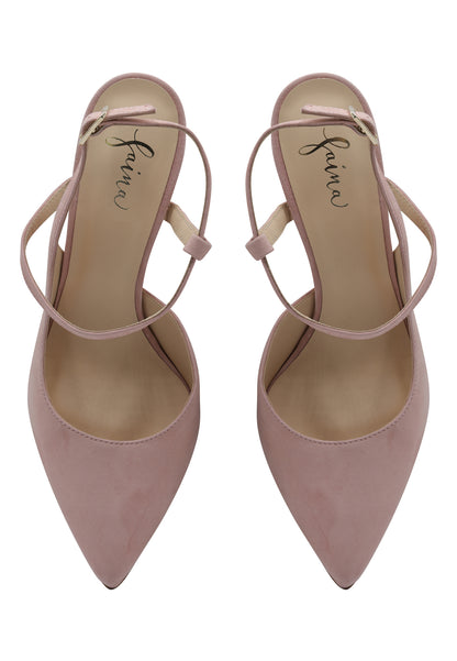 faina women's leather slingback pumps