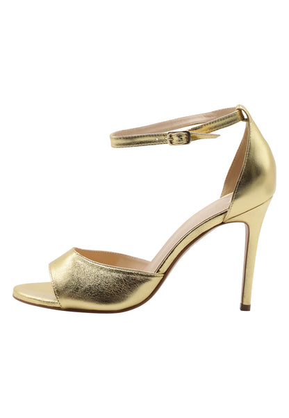 faina women's metallic leather sandals