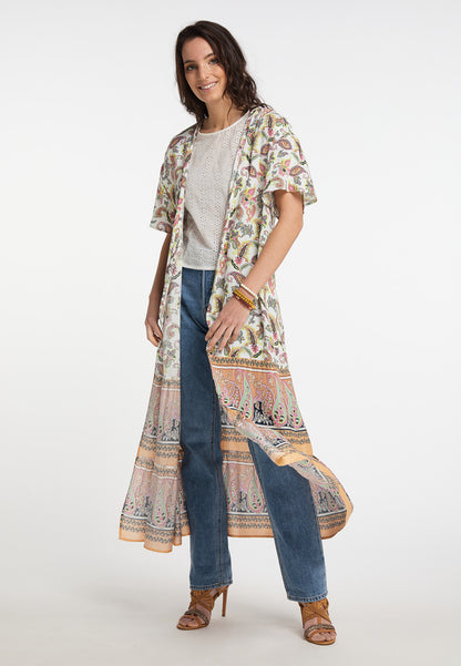 usha FESTIVAL women's kimono blouse