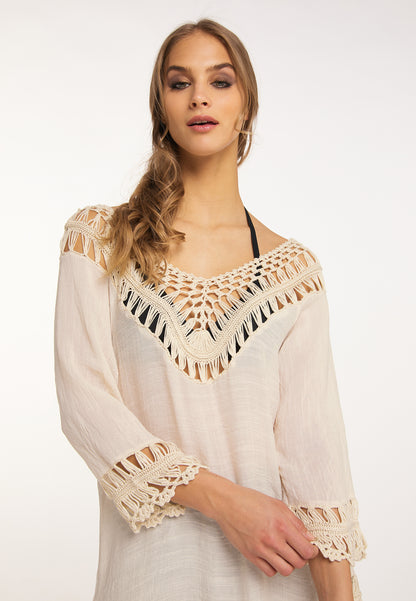 IZIA women's tunic with crochet section