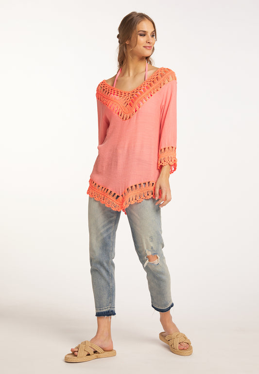 IZIA women's tunic with crochet section