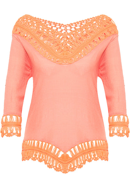 IZIA women's tunic with crochet section