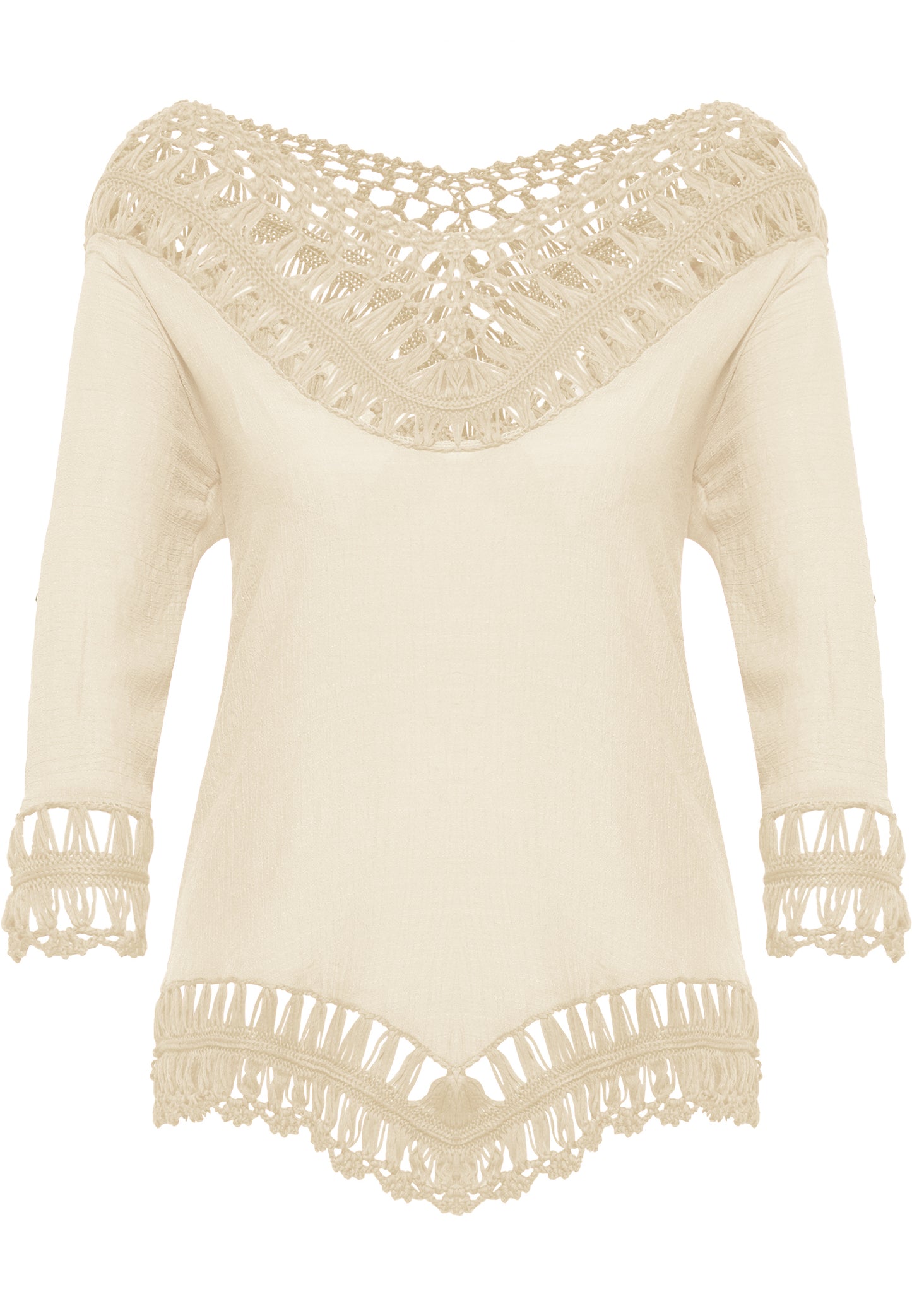 IZIA women's tunic with crochet section