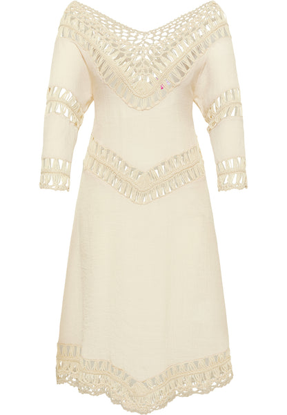 IZIA women's tunic dress mini with crochet section