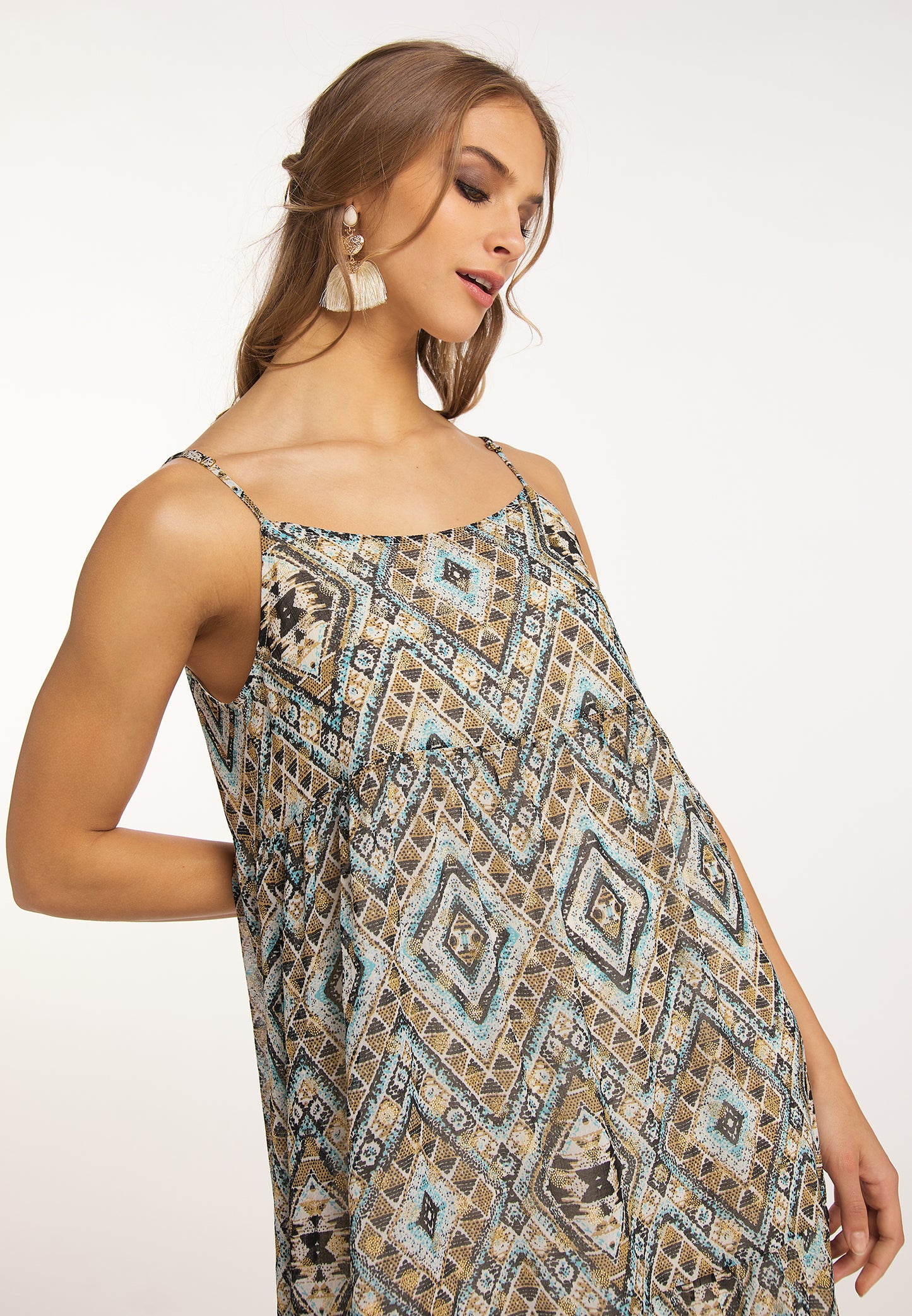 IZIA women's maxi dress with spaghetti straps