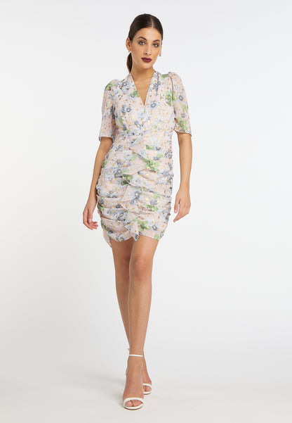 faina women's draped dress