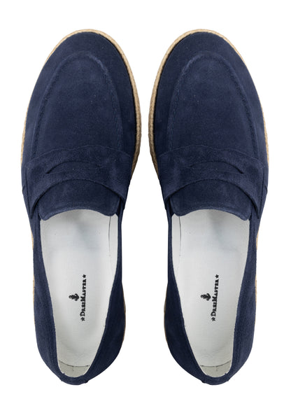 DreiMaster Maritim men's suede penny loafers