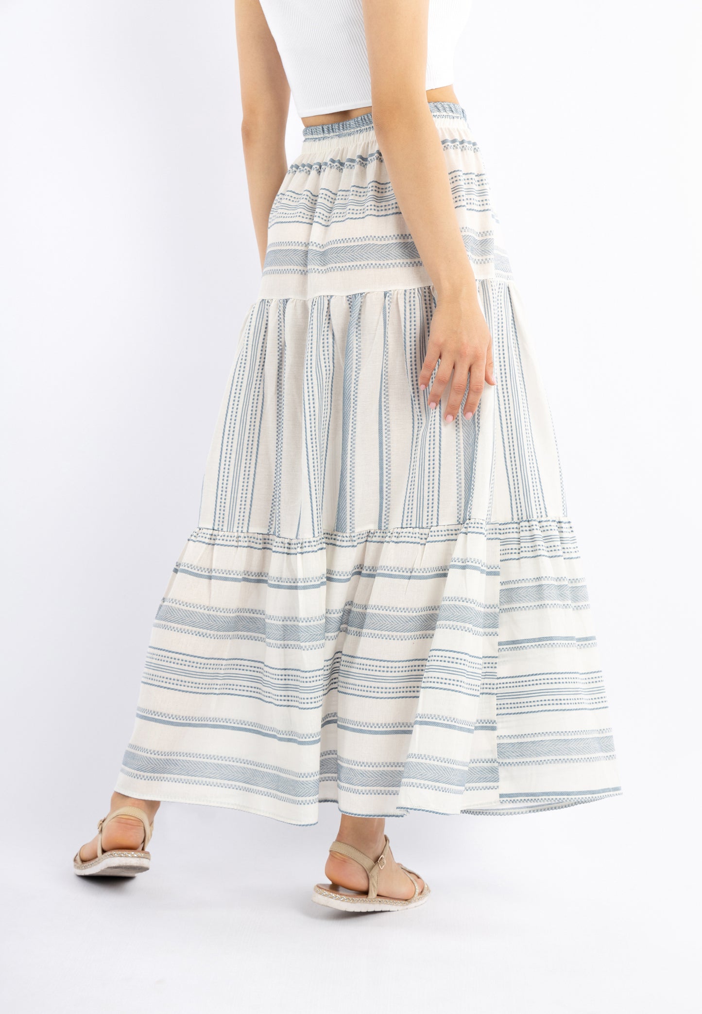 IZIA women's maxi skirt with flounce