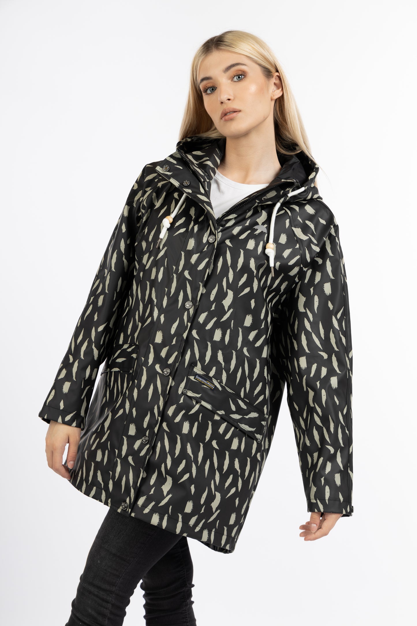 Schmuddelwedda women's oversized rain jacket