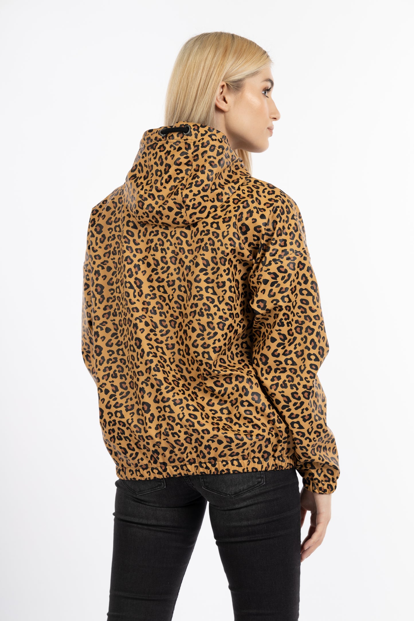 Schmuddelwedda women's rain jacket leopard print