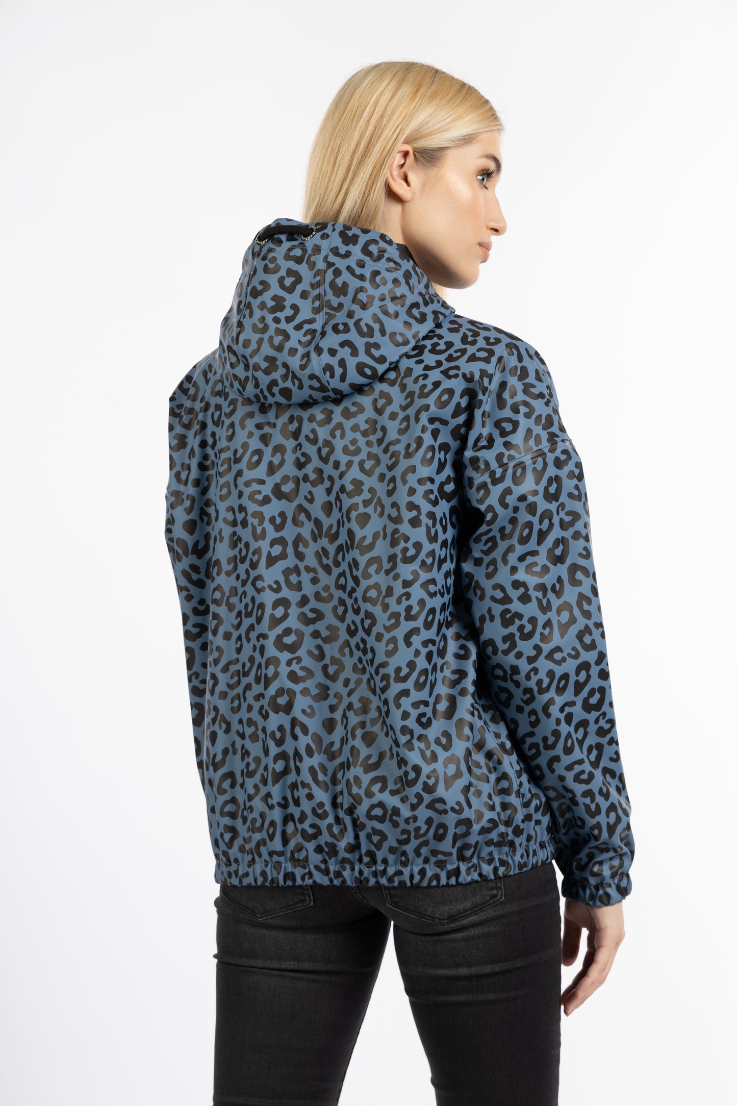 Schmuddelwedda women's rain jacket leopard print